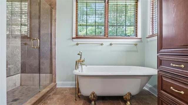 a bathroom with a sink and bathtub