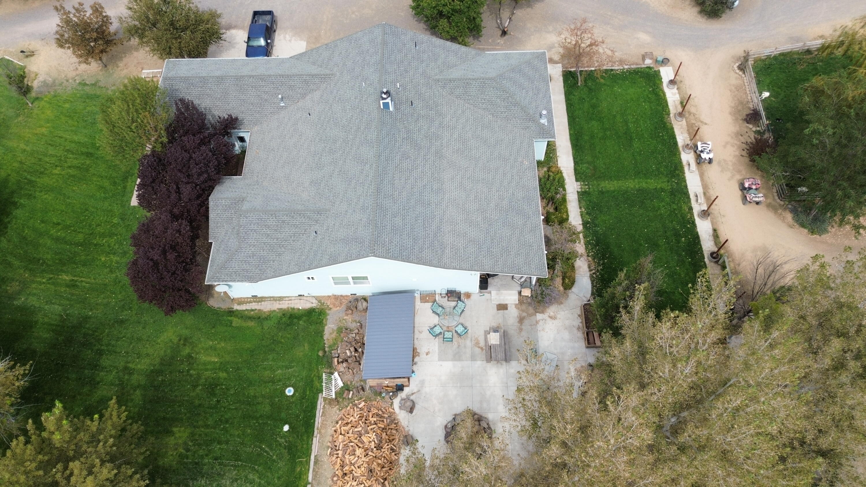 480-100 Belfast Road Litchfield, CA 96117 - Photo 54 of 100 an aerial view of a house with a yard
