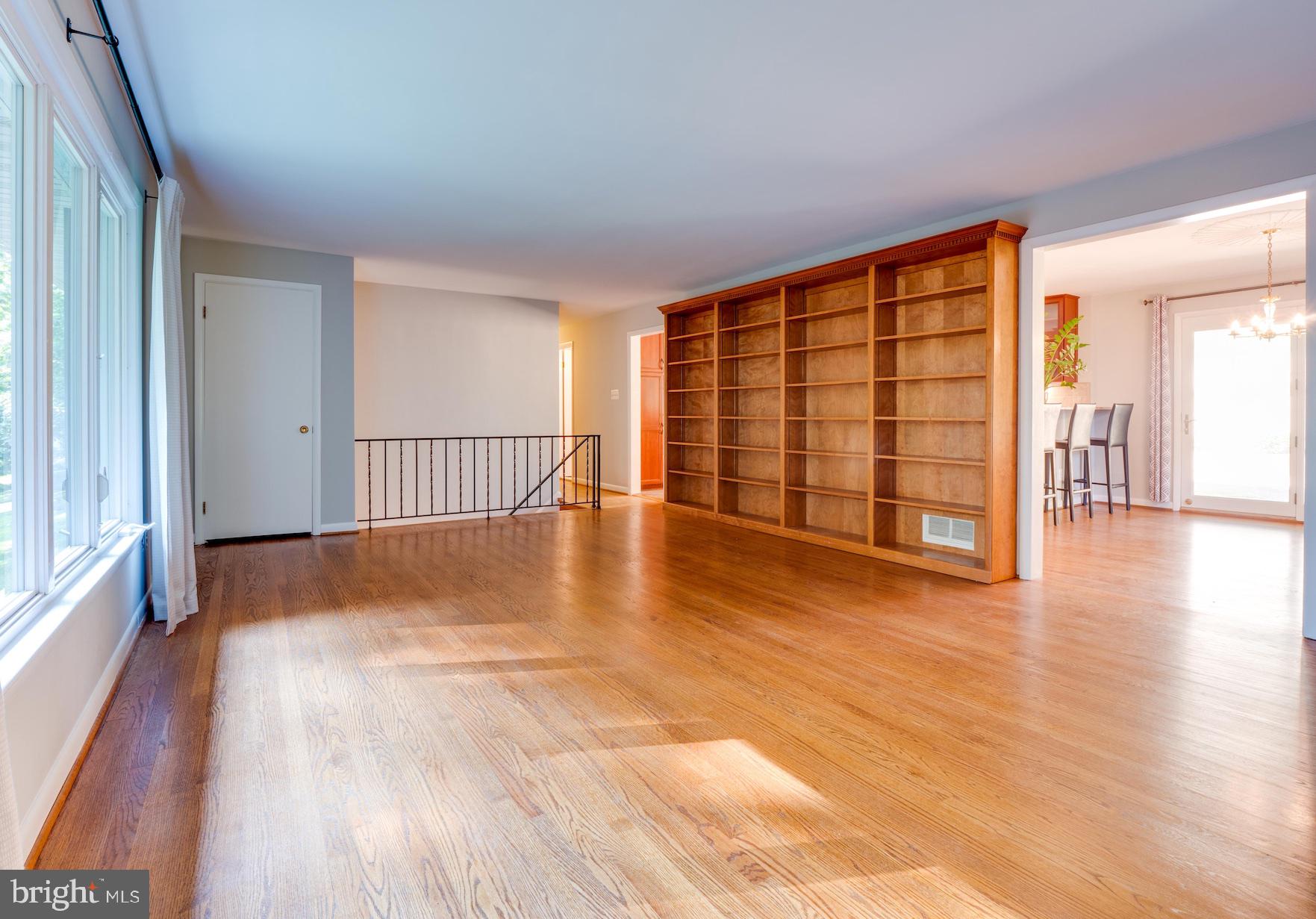 3725 Military Road Arlington, VA 22207 - Photo 2 of 33 Custom built-in bookcase in the living room
