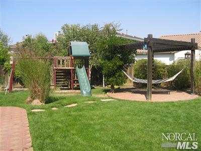 10 Ripley Way Novato, CA 94949 - Photo 3 of 12 Very large backyard with play structure and Arbor for relaxing
