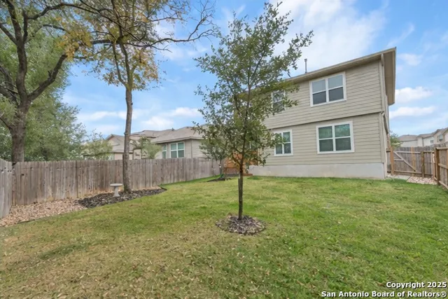 a backyard of a house