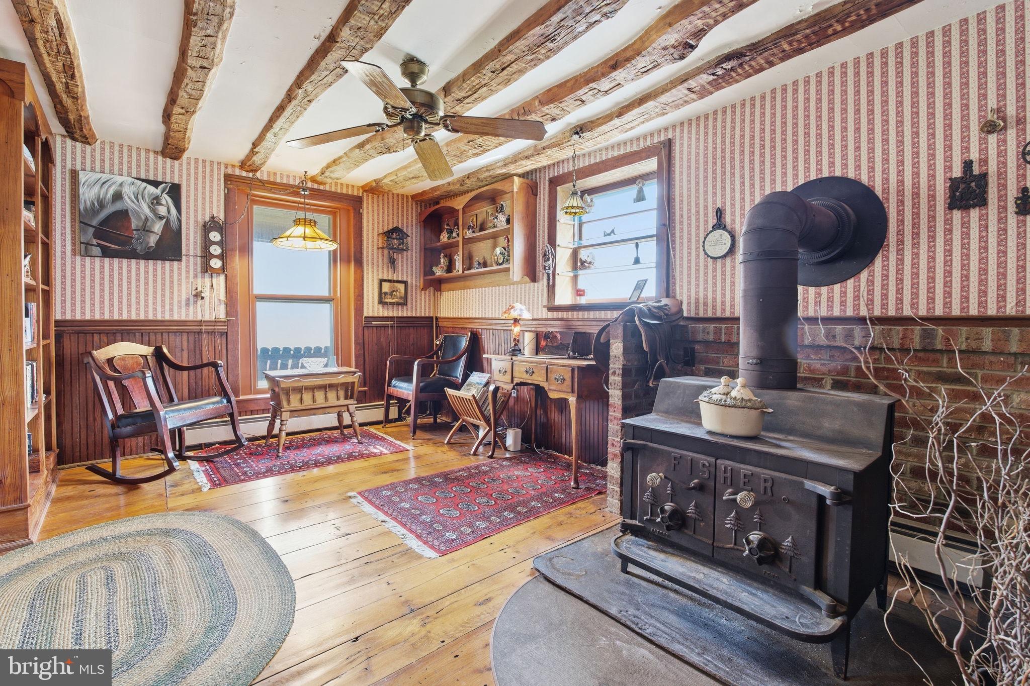 21627 Gunpowder Road Manchester, MD 21102 - Photo 9 of 32 Cozy den with exposed period beams.