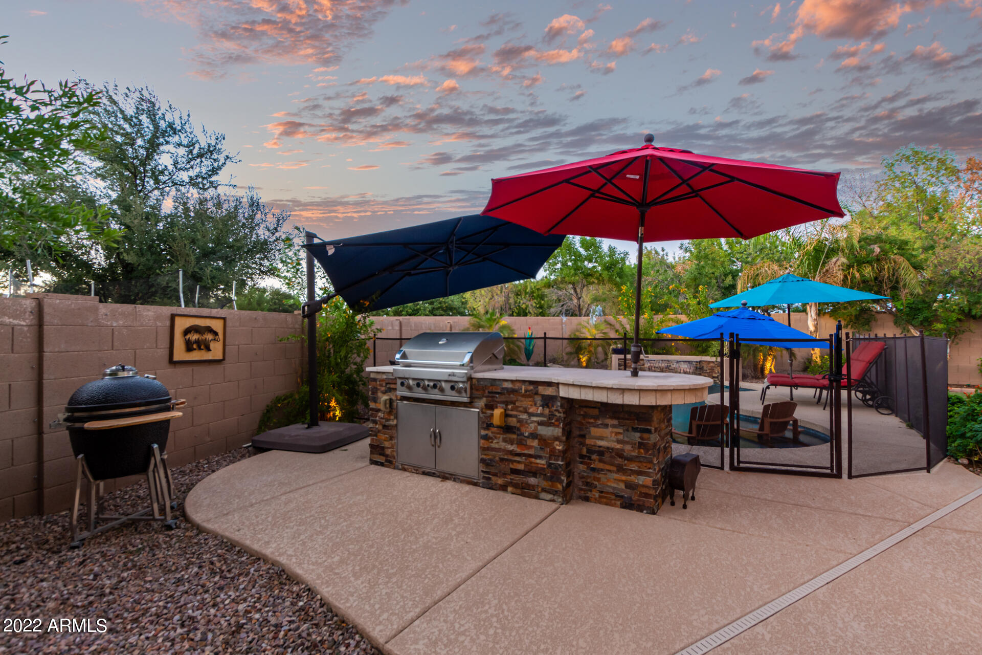 3796 East Timberline Road Gilbert, AZ 85297 - Photo 39 of 75 built in bbq and island