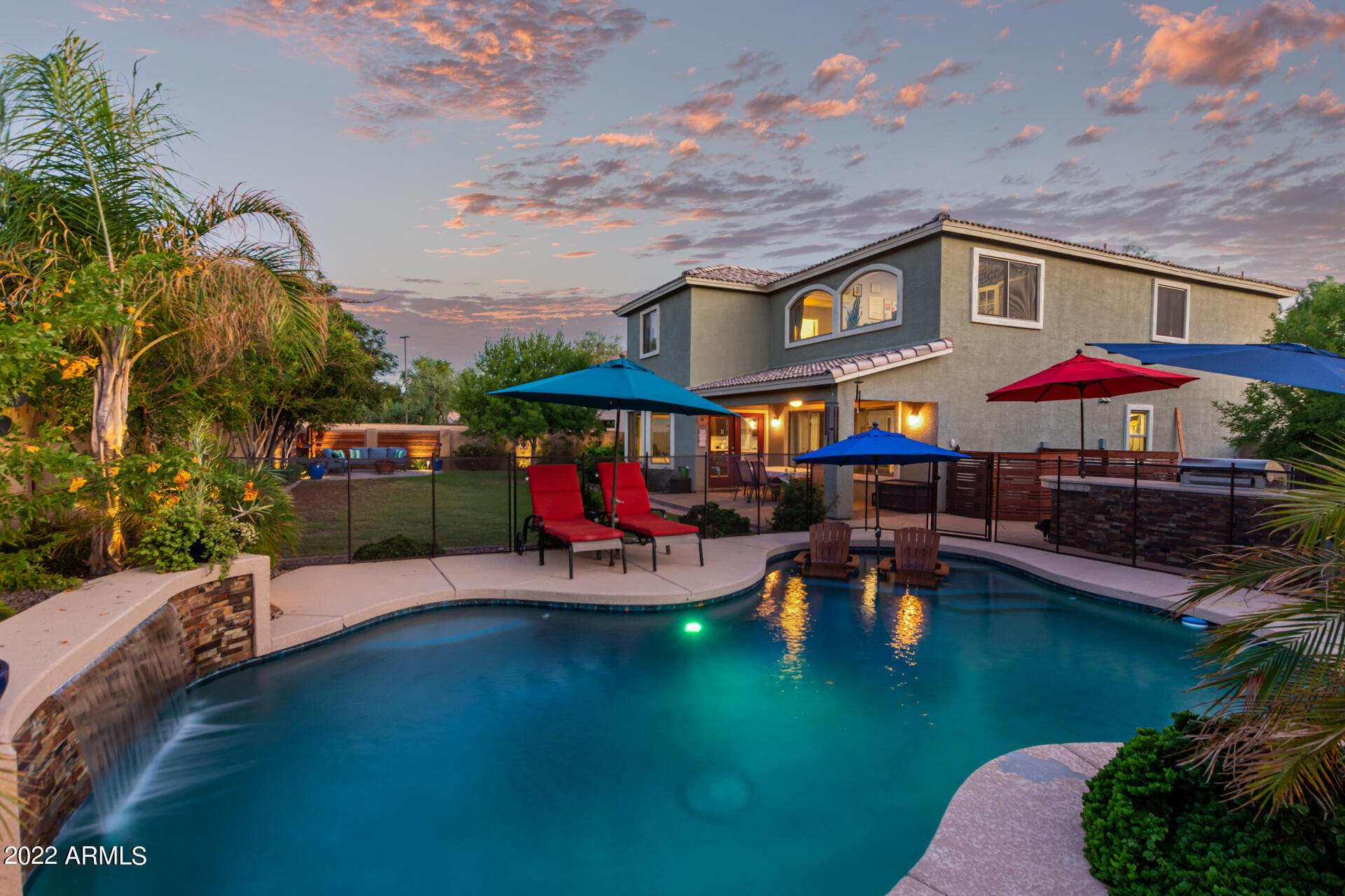 3796 East Timberline Road Gilbert, AZ 85297 - Photo 40 of 75 sparkling pool with cook decking