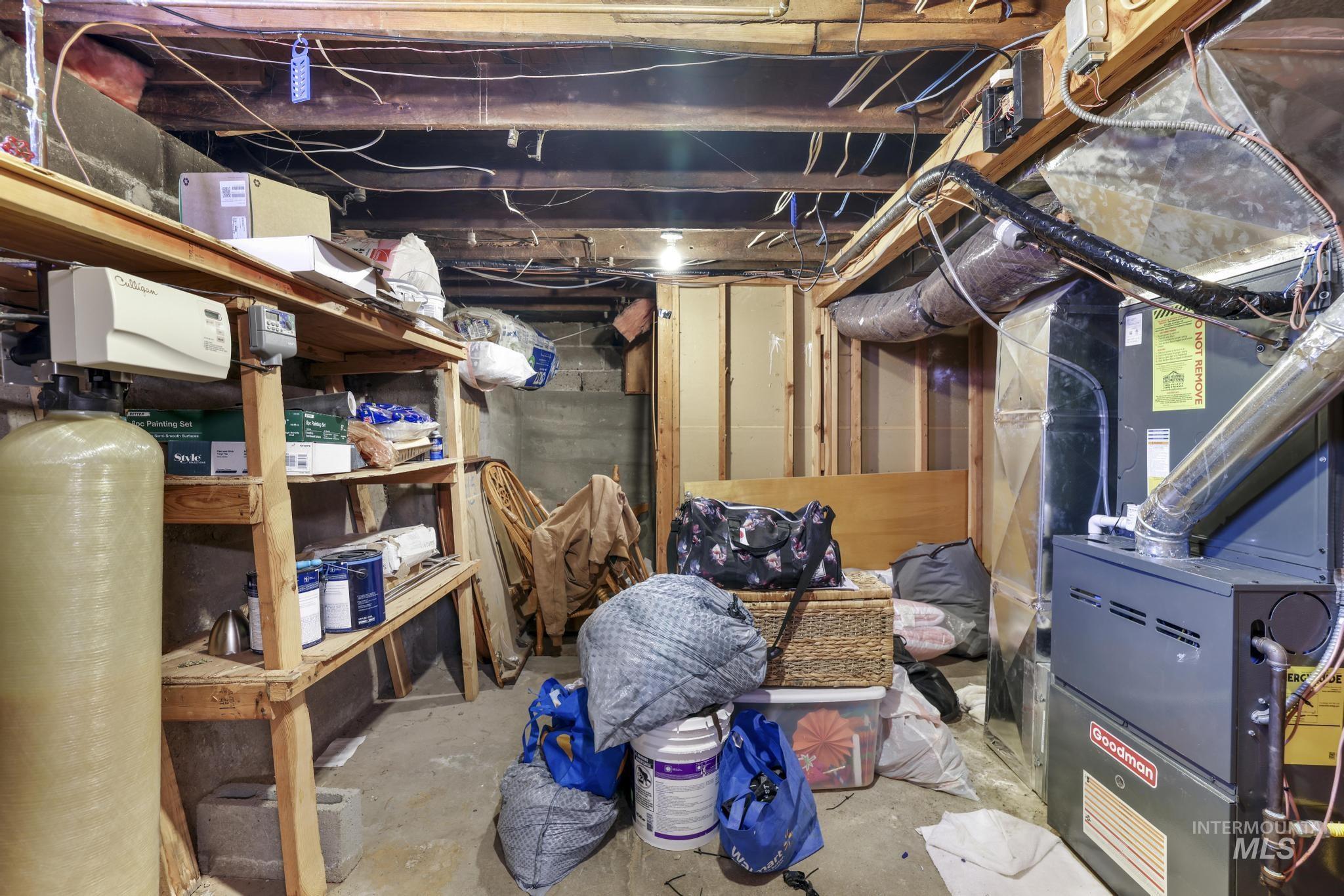 242 8th Avenue East Twin Falls, ID 83301 - Photo 29 of 35 Unfinished below grade area featuring a water softener system and heating unit
