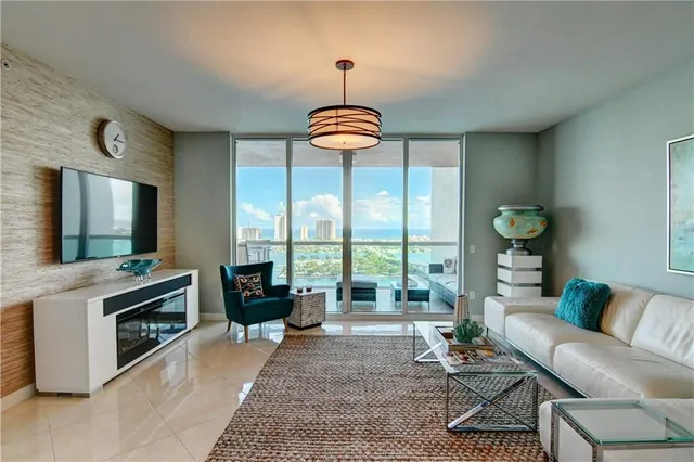 a view of a balcony with an outdoor seating