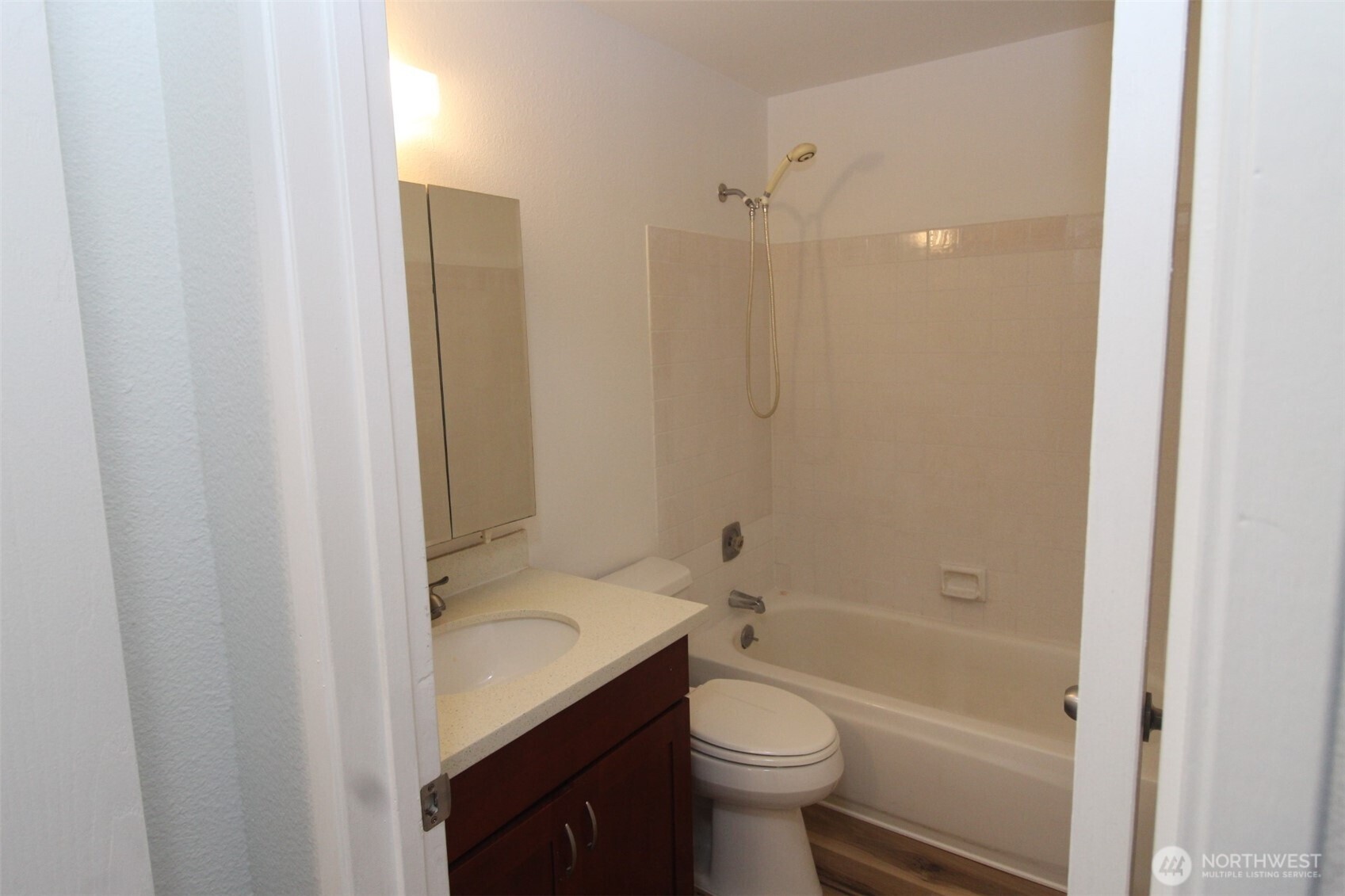 15210 Macadam Road South, Unit D304 Tukwila, WA 98188 - Photo 13 of 23 a bathroom with a sink toilet and shower