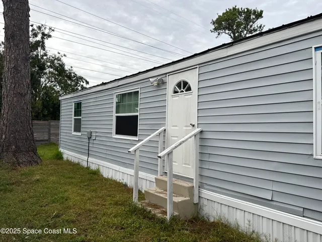 a view of a backyard with plants and large tree