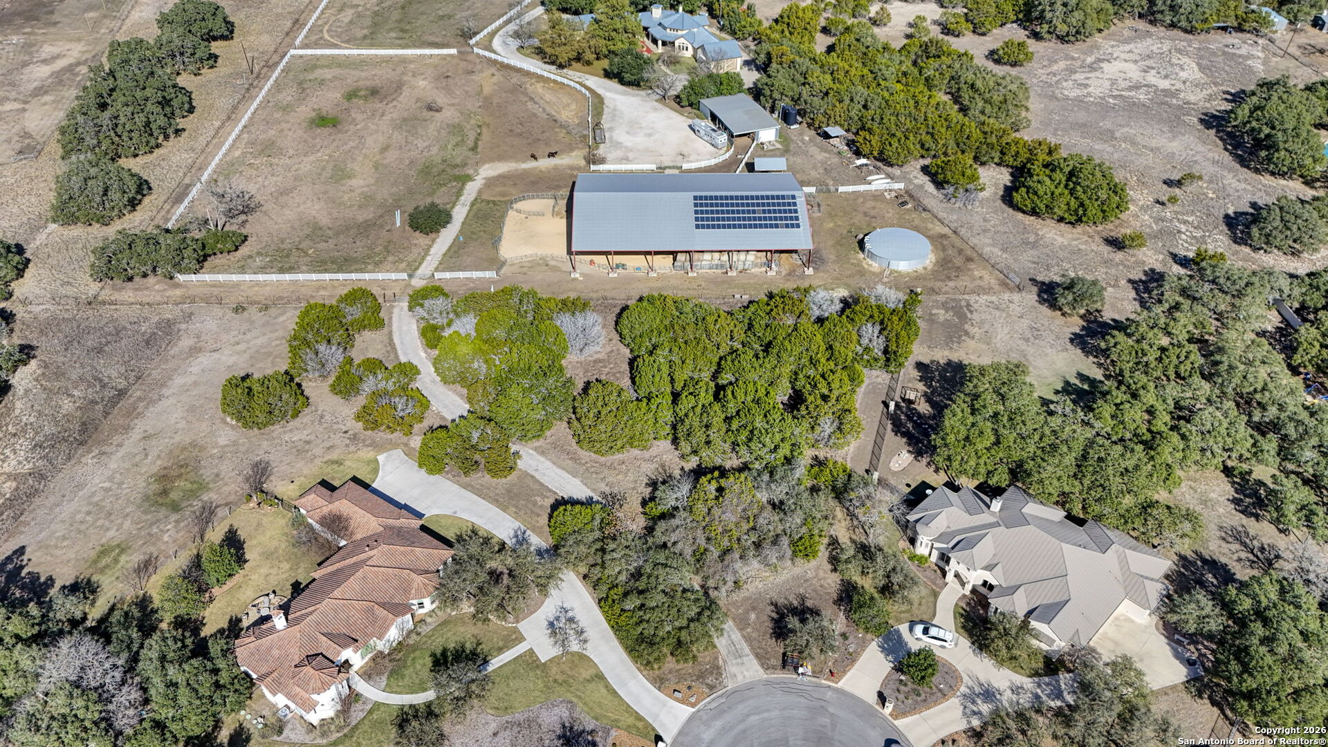 78 Brook Ridge Boerne, TX 78015 - Photo 12 of 59 an aerial view of a house with a yard and garden