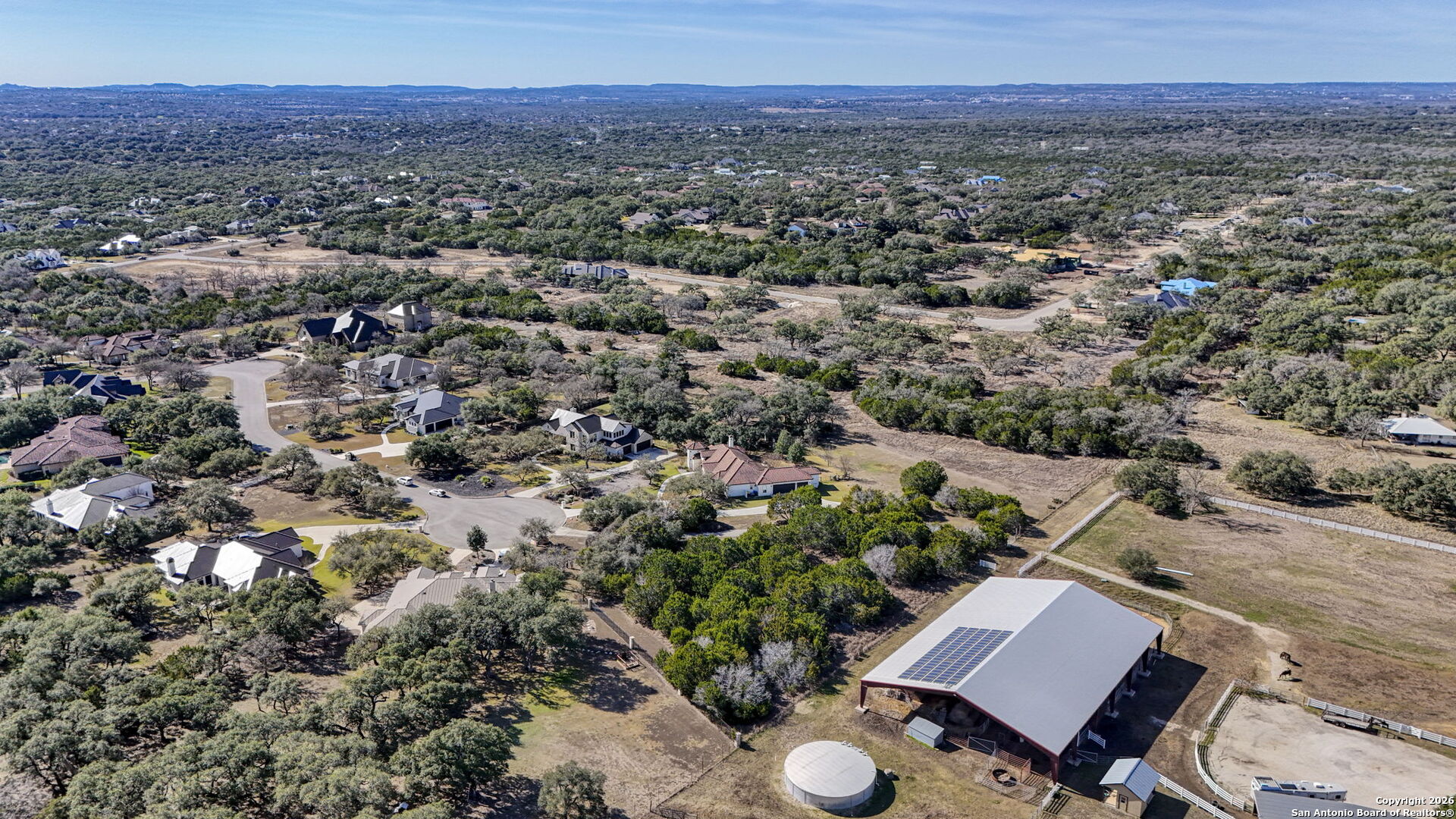 78 Brook Ridge Boerne, TX 78015 - Photo 50 of 59 an aerial view of a house with a yard