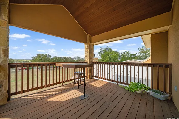 a view of a terrace with sitting area