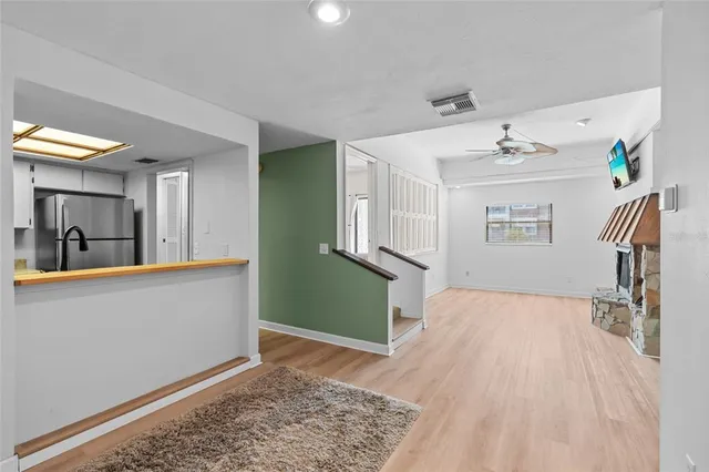 a view of livingroom with furniture and wooden floor