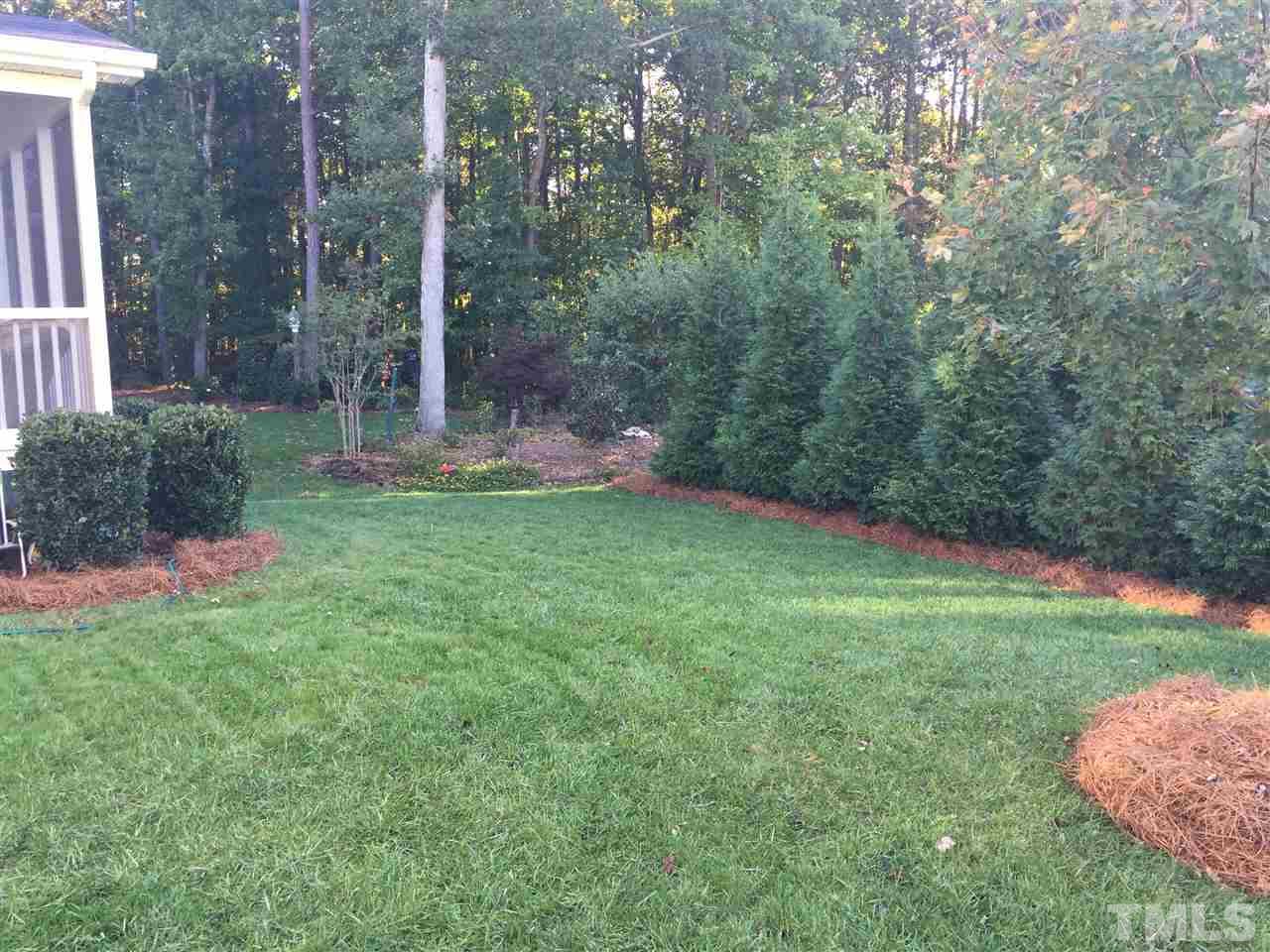 3015 Red Grape Drive Raleigh, NC 27607 - Photo 25 of 25 a view of a backyard with a garden