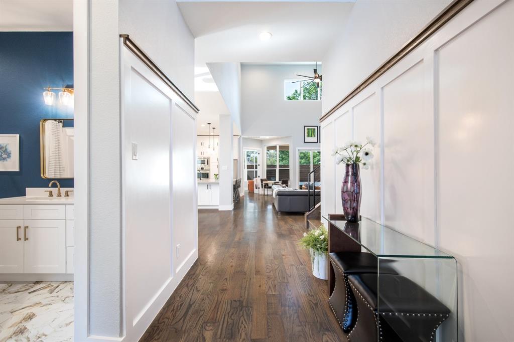 2093 Holt Way Grapevine, TX 76051 - Photo 21 of 40 a living room with furniture and a wooden floor