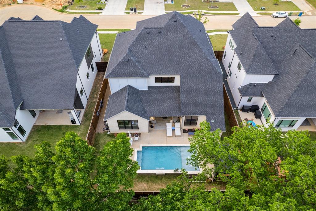 2093 Holt Way Grapevine, TX 76051 - Photo 40 of 40 an aerial view of a house with a yard and sitting space