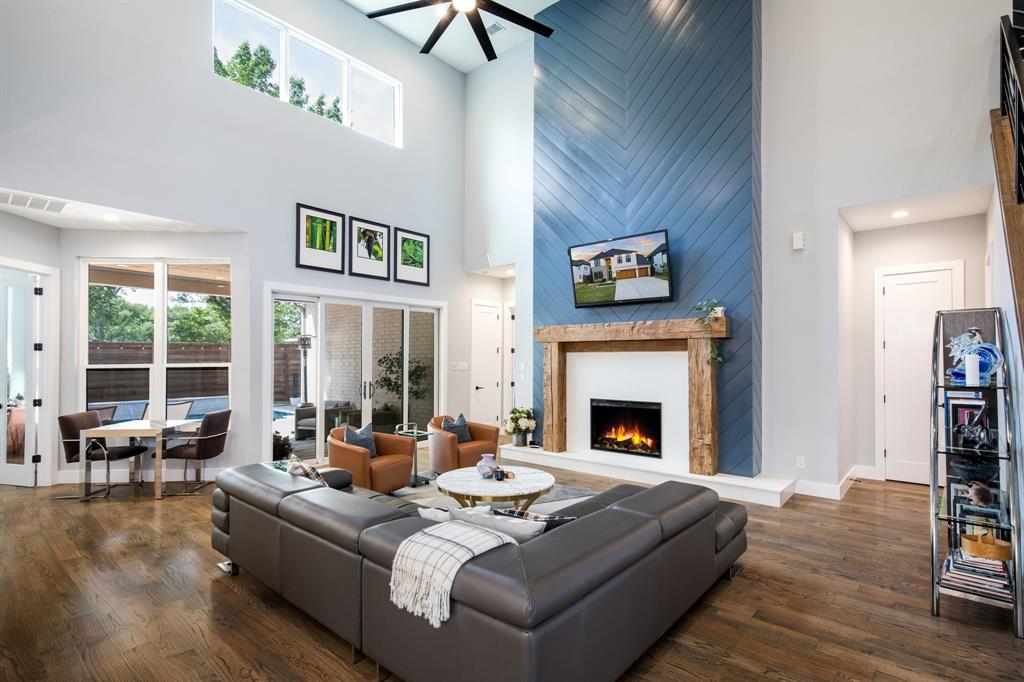 2093 Holt Way Grapevine, TX 76051 - Photo 4 of 40 a living room with furniture and a fireplace