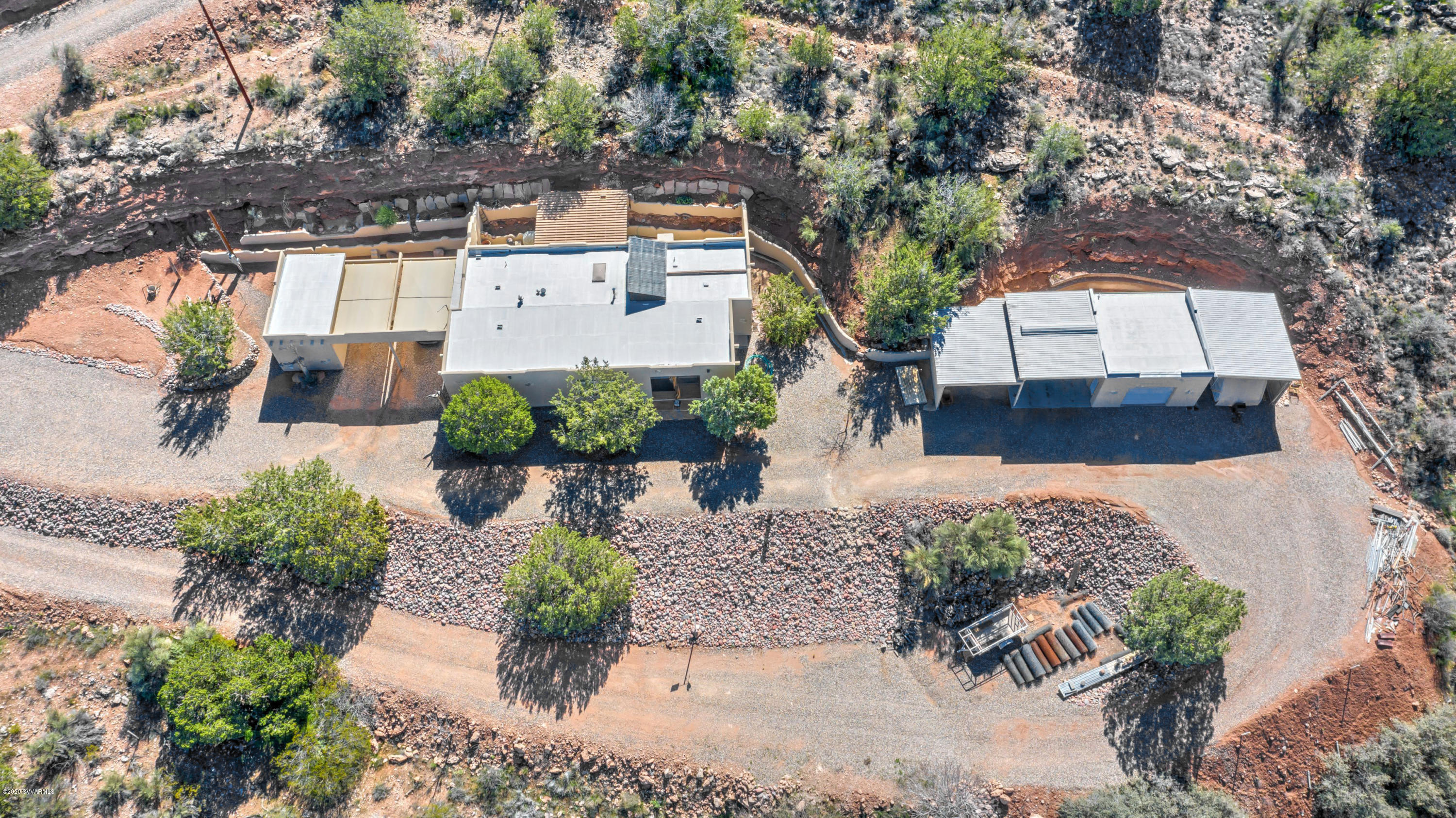 2995 North Coach Road Rimrock, AZ 86335 - Photo 24 of 25 an aerial view of a house with garden