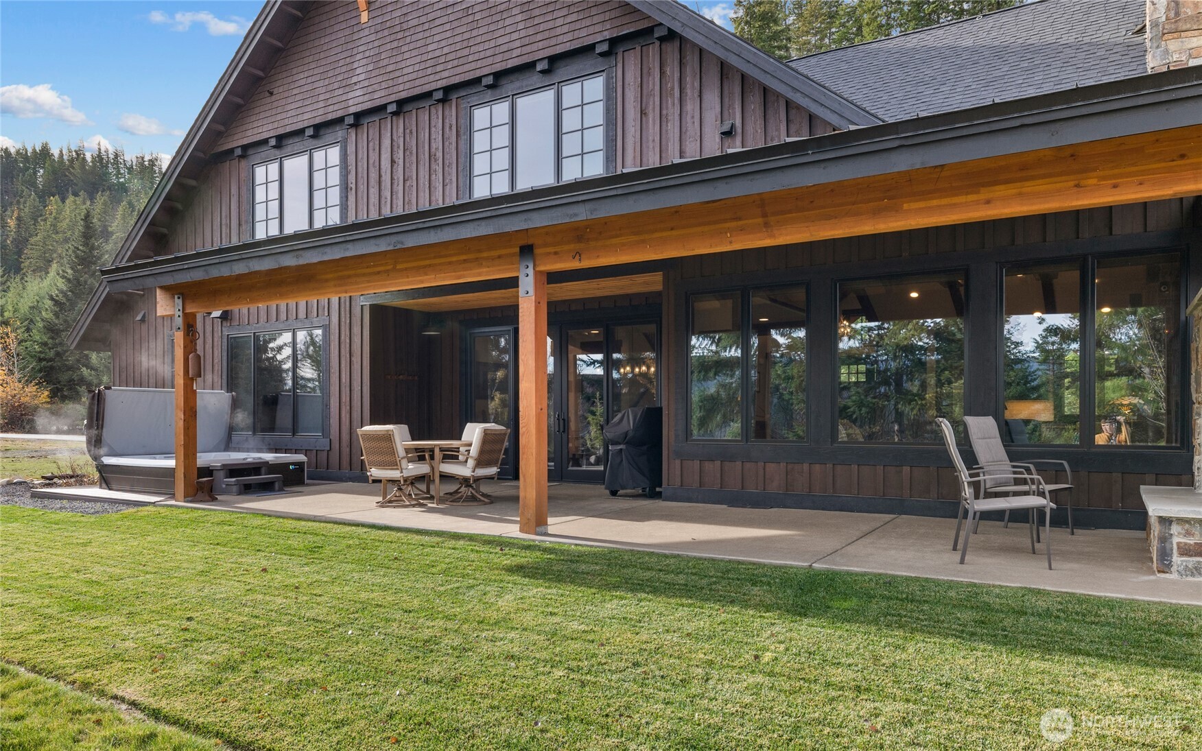 120 Rocky Run Loop Cle Elum, WA 98922 - Photo 25 of 37 a view of a house with a patio outdoor view
