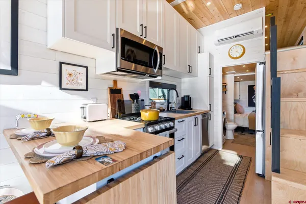 a view of a lake with a building in the background