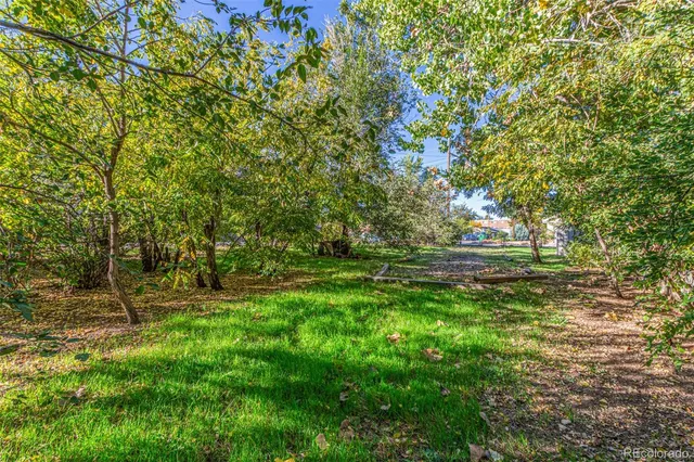 a view of outdoor space with deck and yard