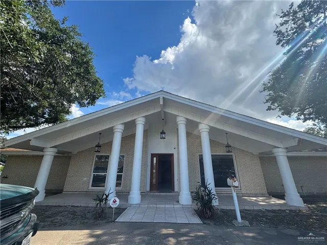 a front view of a house