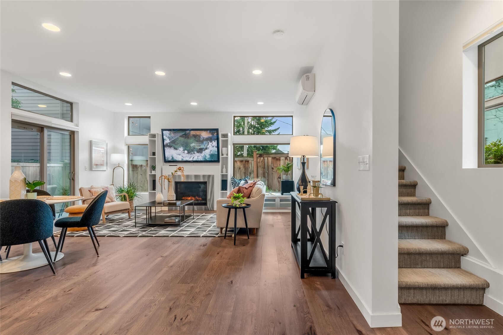 730 25th Avenue South Seattle, WA 98144 - Photo 11 of 38 a living room with furniture and a fireplace