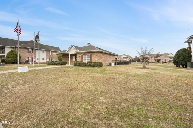 a view of a lake with houses