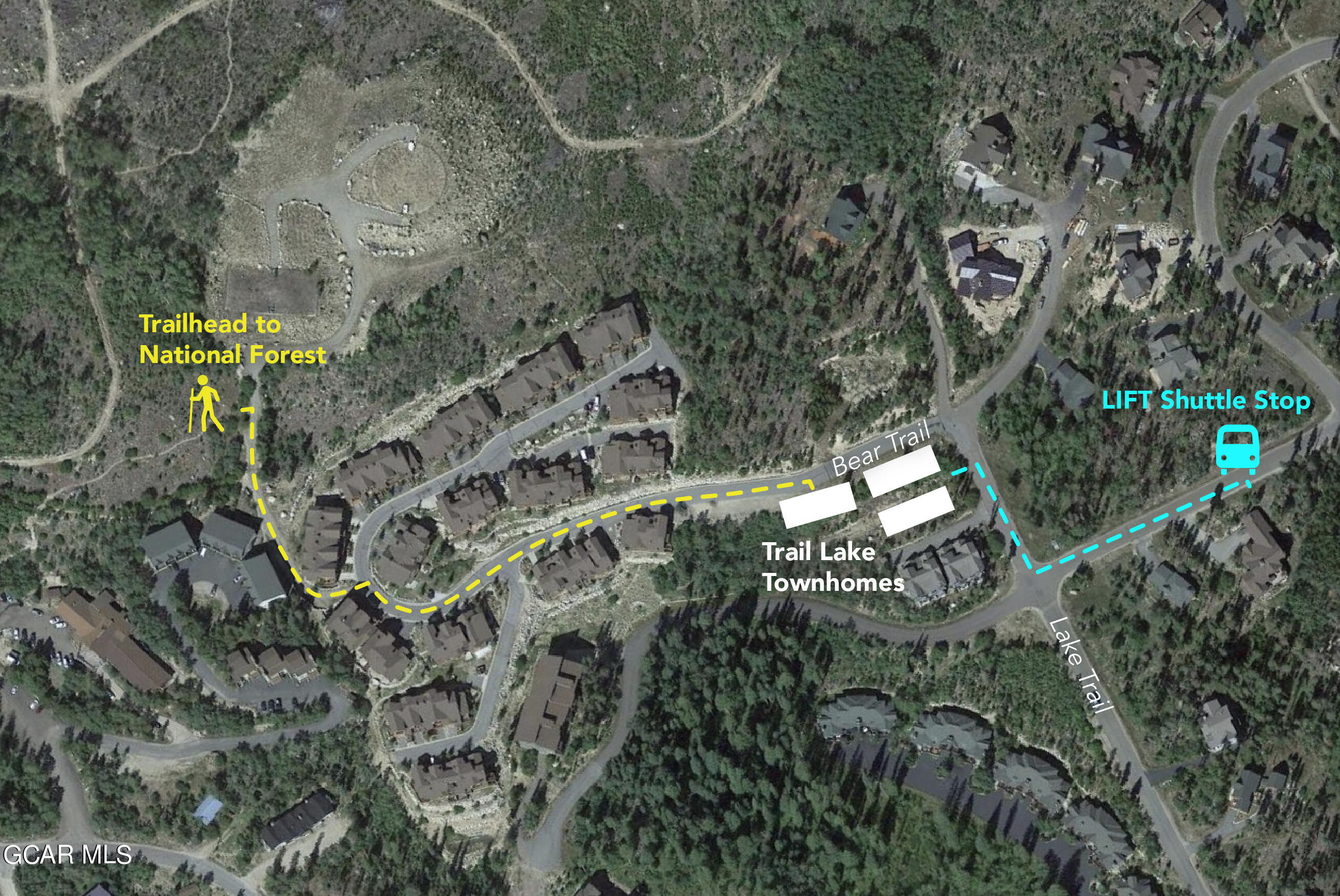 381 Bear Trail Winter Park, CO 80482 - Photo 25 of 38 an aerial view of a house with a yard