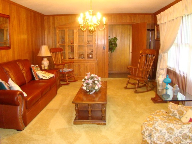 3262 Bamboo Road Boone, NC 28607 - Photo 8 of 12 a living room with furniture and a chandelier