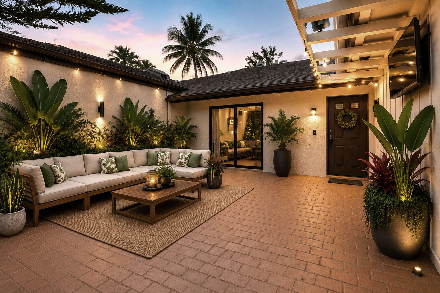 22602 Vistawood Way Boca Raton, FL 33428 - Photo 1 of 30 Courtyard twilight