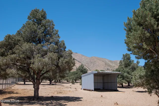 a view of a terrace with a snow on the road