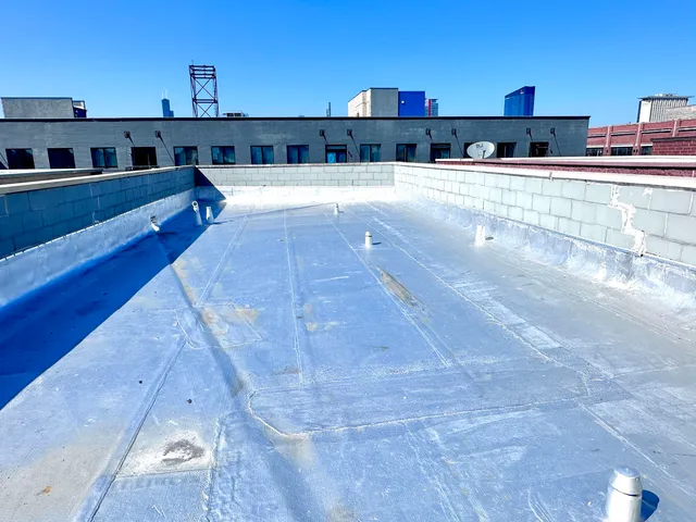 a view of a swimming pool with a lounge chair