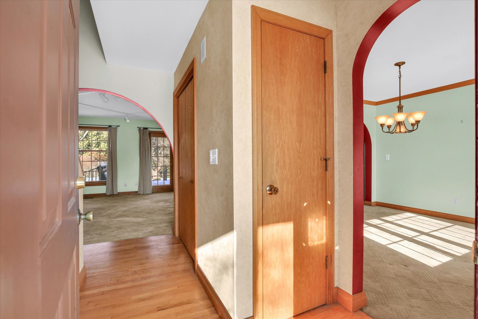 2002 O O Donnell Drive Champaign, IL 61821 - Photo 5 of 45 a view of a hallway with wooden floor