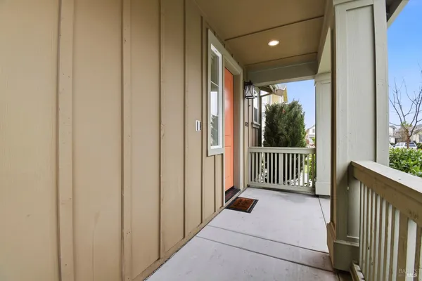 a view of a balcony