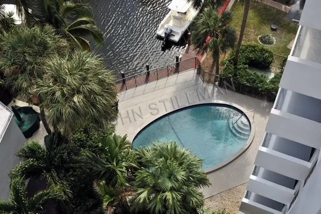 a city view with tall buildings