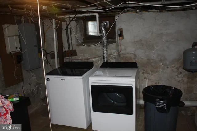 a close view of water heater room