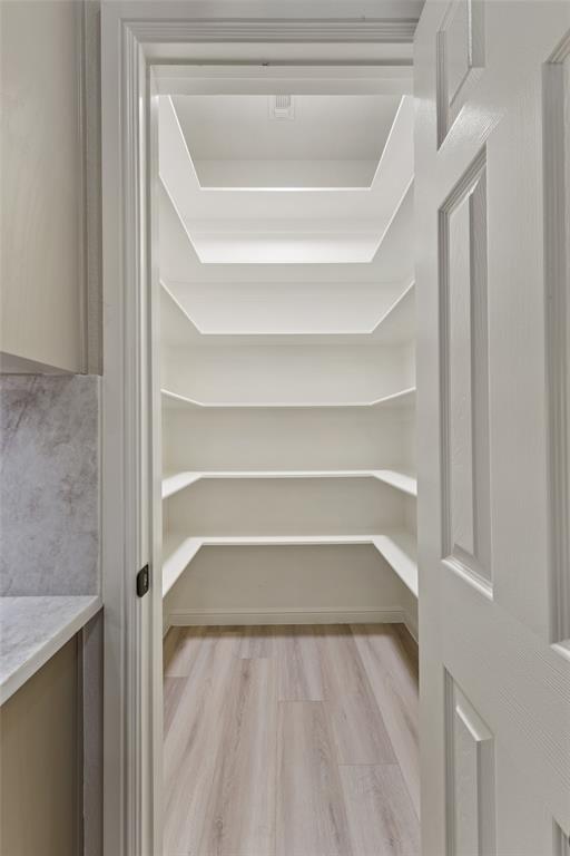 615 West Aurora Vista Trail Aurora, TX 76078 - Photo 14 of 40 a view of walk in closet with empty racks