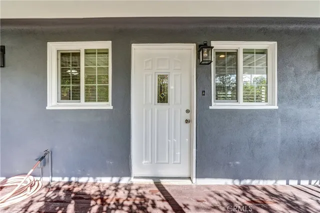 a front view of a house