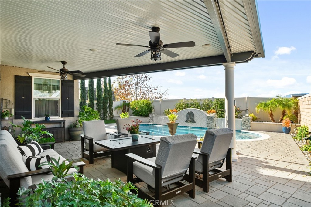 20346 Symphony Drive Riverside, CA 92507 - Photo 34 of 44 Covered Patio with Stunning Pool