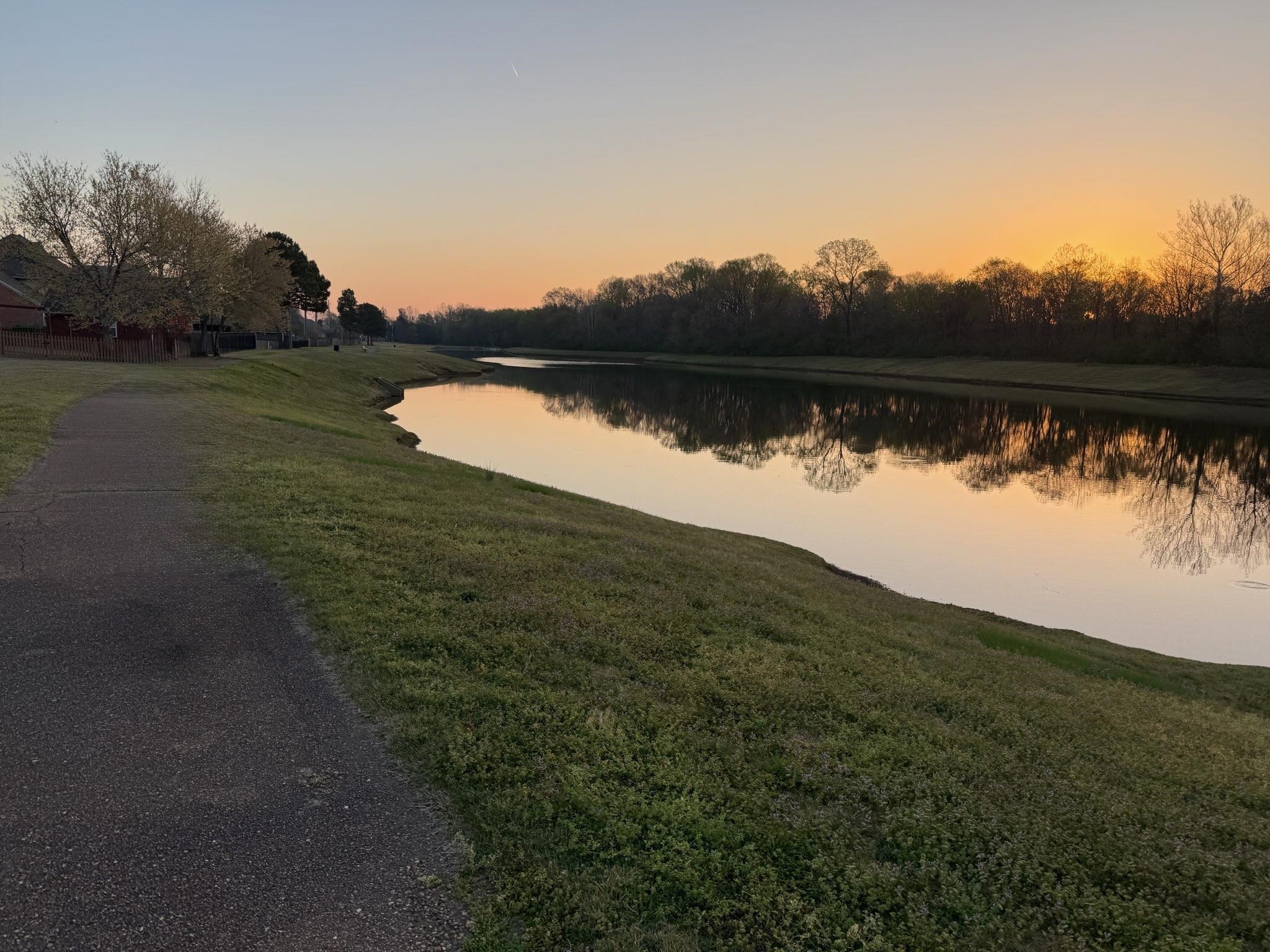779 Early Earner Cove Collierville, TN 38017 - Photo 29 of 29 Waterfront setting with reflective surface, bordered by a paved pathway and grassy embankment