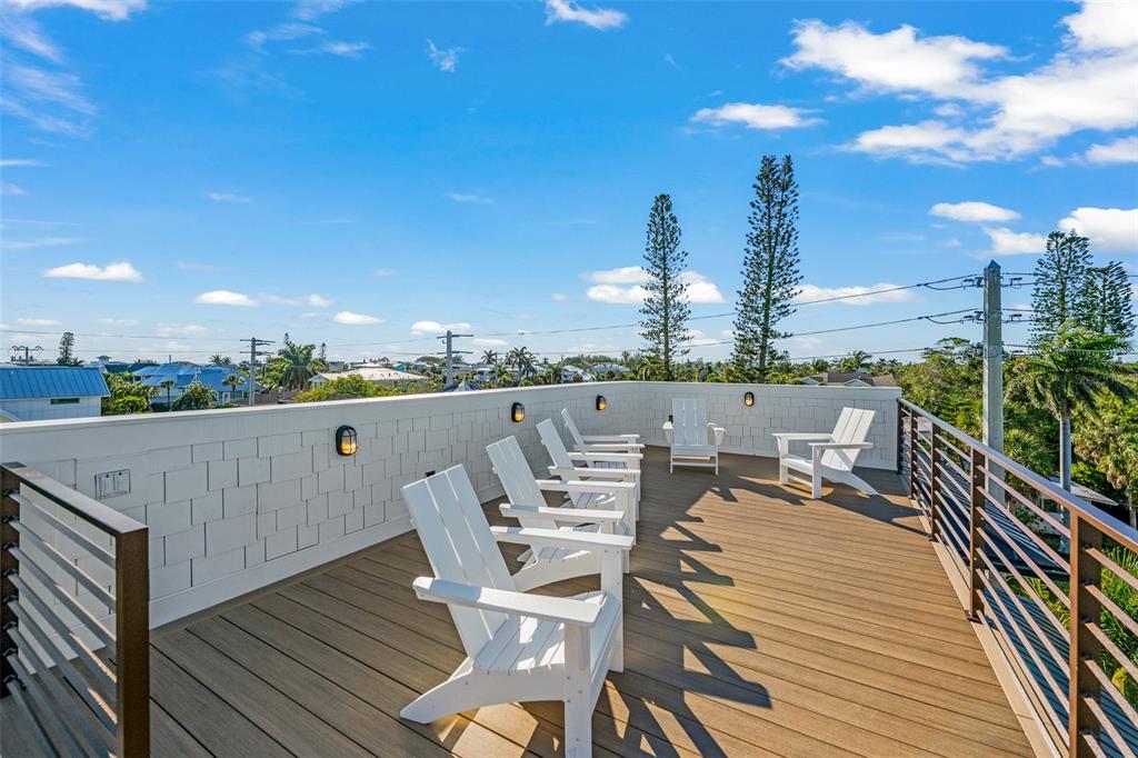401 77th Street Holmes Beach, FL 34217 - Photo 47 of 92 a view of a terrace with furniture and city view