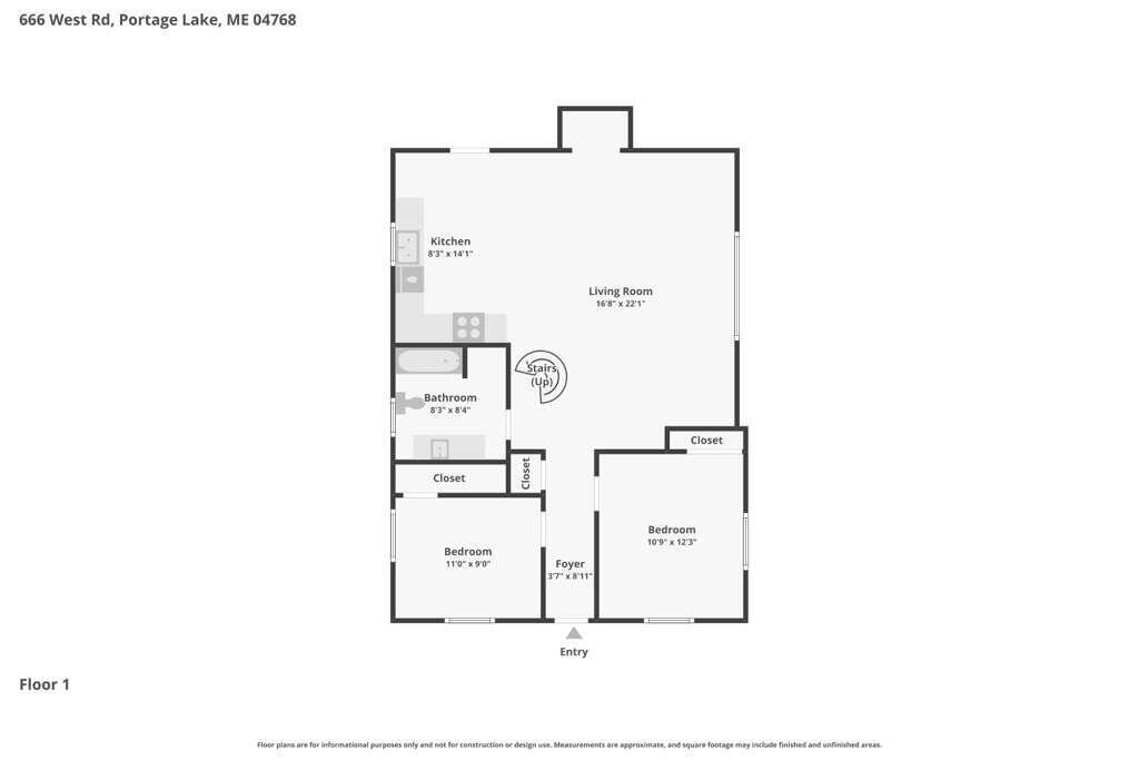 666 W Road Portage Lake, ME 04768 - Photo 48 of 48 Floor Plan