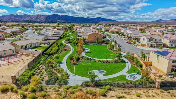 a view of a lake with a city