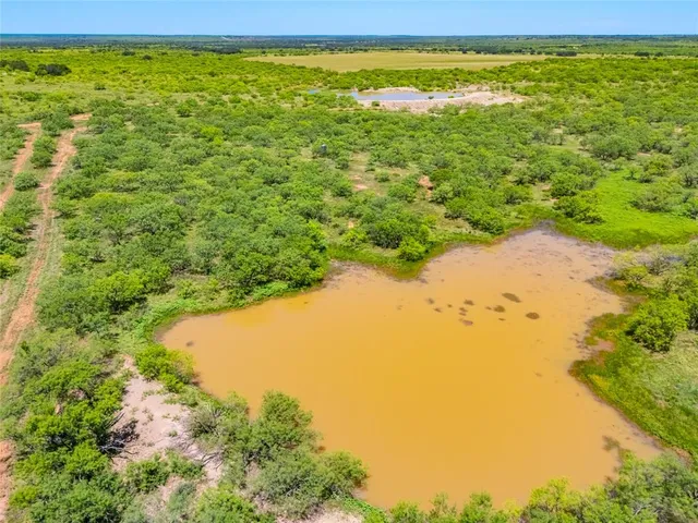 a view of a lake with a yard