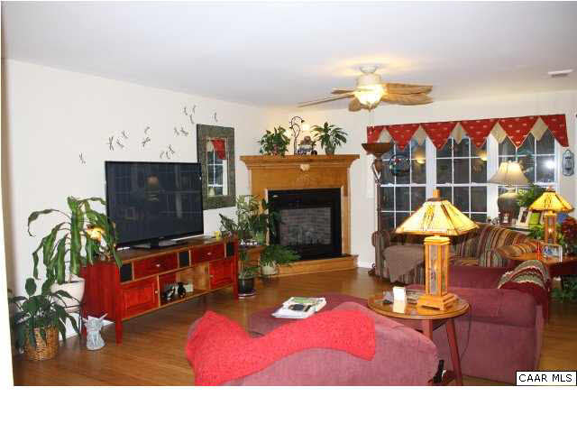 308 Pine Ridge Road Faber, VA 22938 - Photo 8 of 27 a living room with furniture a flat screen tv and a fireplace