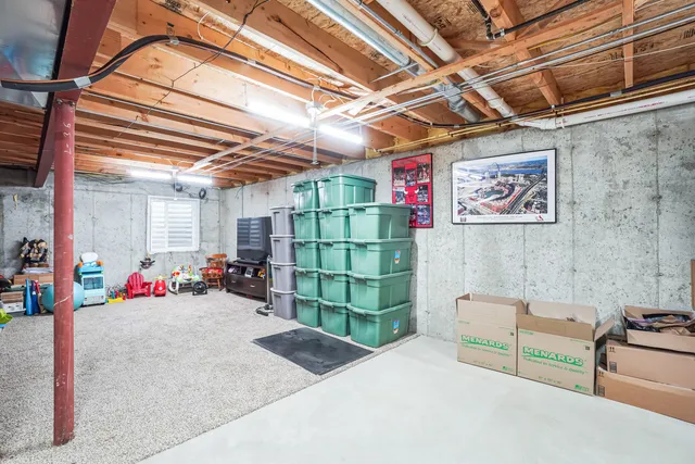 a view of storage and utility room