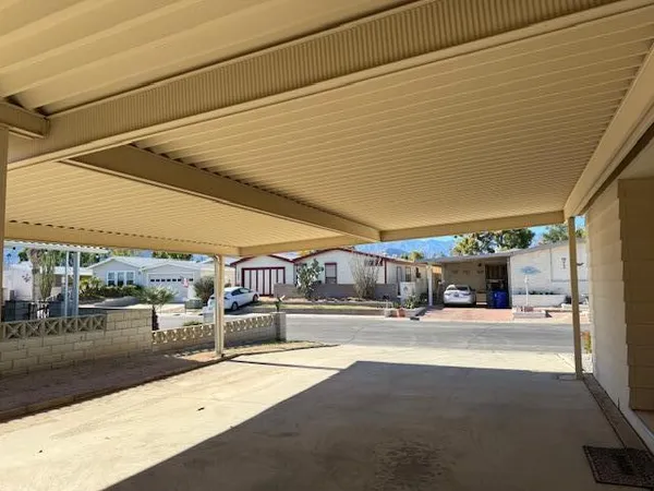 a outdoor space with lots of traffic signal lights