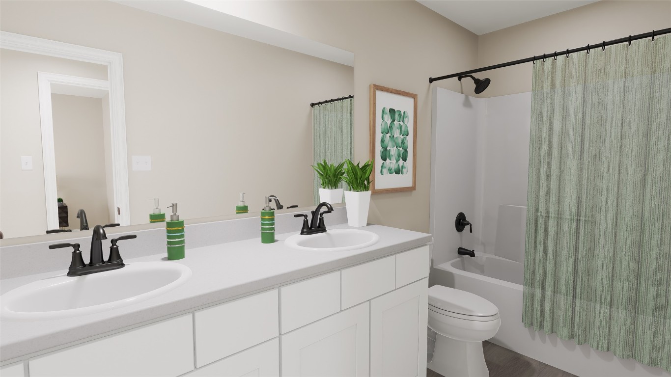 3820 Keller Road Temple, TX 76504 - Photo 17 of 21 a bathroom with a sink a toilet and shower