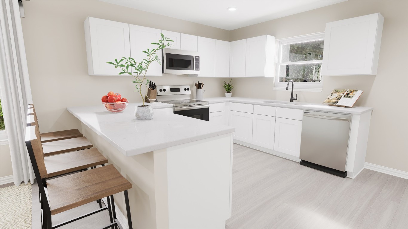 3820 Keller Road Temple, TX 76504 - Photo 7 of 21 a kitchen with a sink cabinets and window