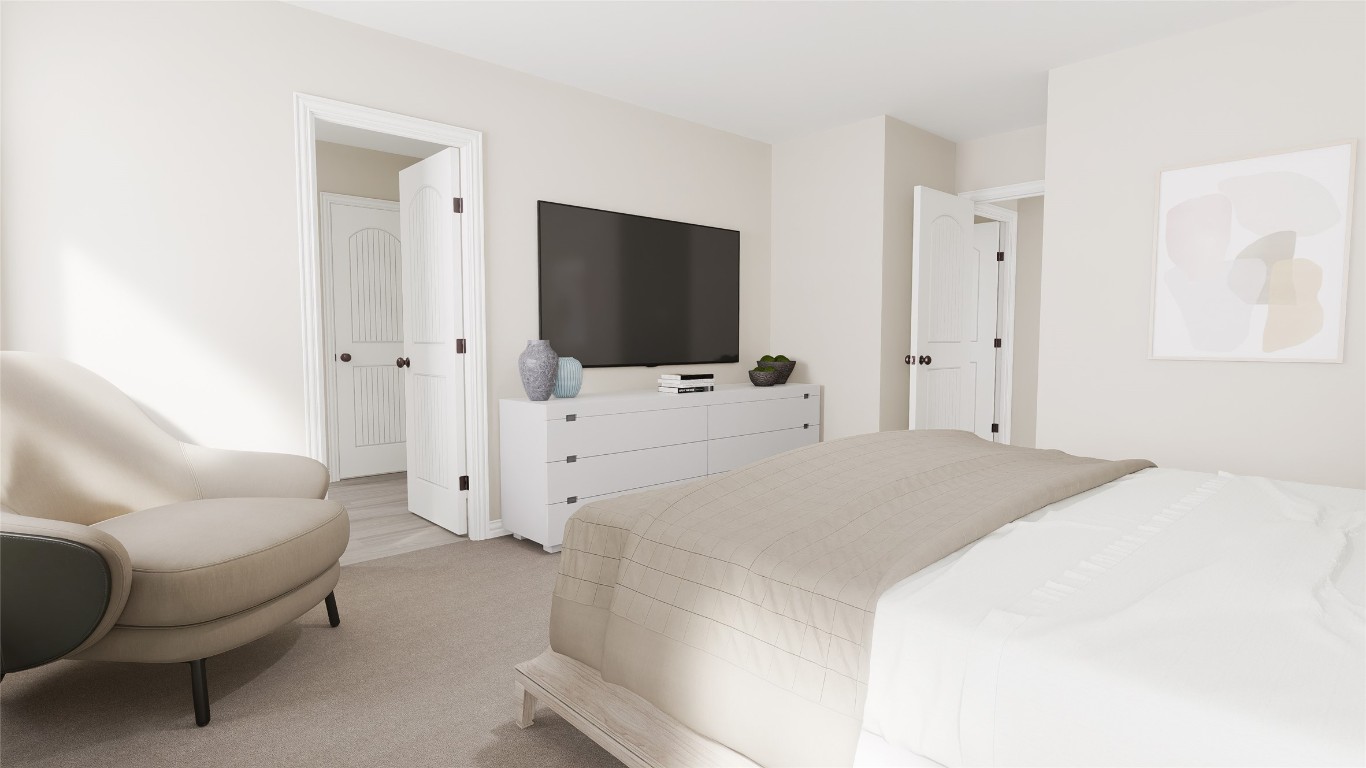 3820 Keller Road Temple, TX 76504 - Photo 10 of 21 a bedroom with a bed and flat screen tv